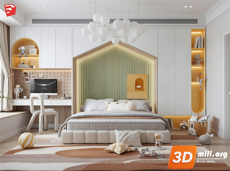 Children Room ScenesSkp FIles 